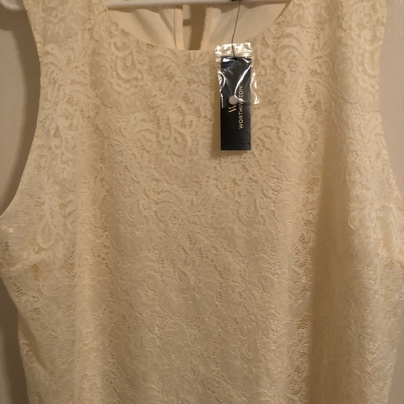 NWT Worthington sleeveless Lace blouse - Picture 4 of 5